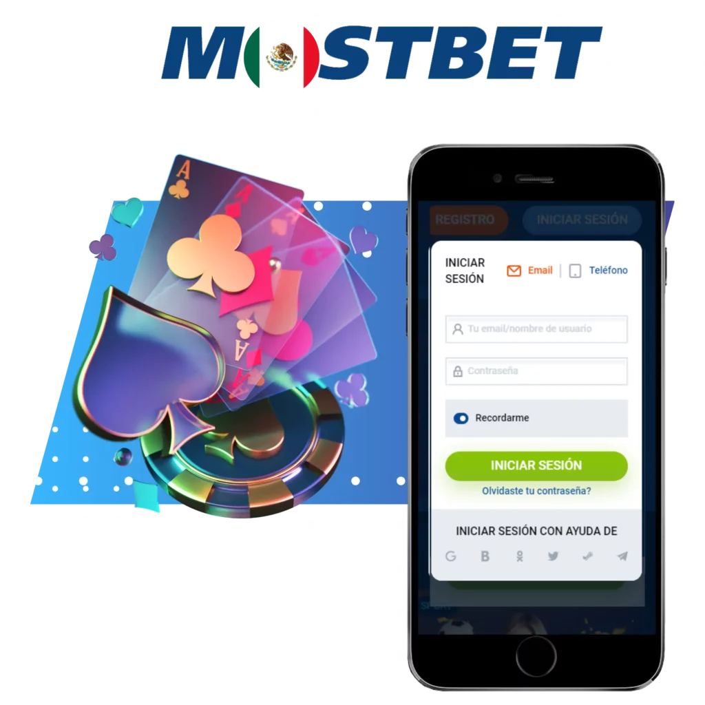 Iniciar sesión en el casino Mostbet