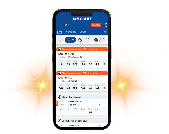 ¿Cómo apostar en la aplicación Mostbet?